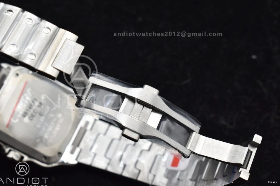 Bracelet BVF 35mm Edition de MIYOTA Dial on Cartier Best V2 9015 White 1:1 SS SS Santos SmartLinks 1207